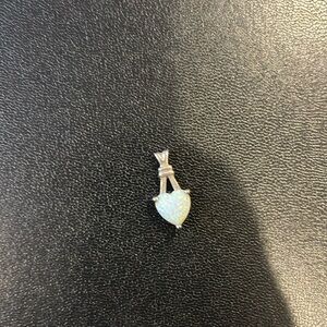 Sweet opal pendant set in sterling silver